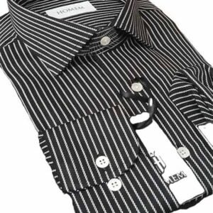 Chemise HOMEM Rayée Noire & Blanche