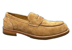 Mocassins Brunello Cucinelli Daim Camel - Penny Loafers Homme Luxe