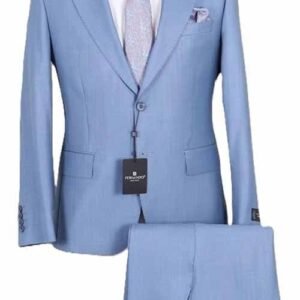 Costume bleu clair FERNANDO en laine italienne — Élégance et confort