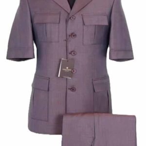 Costume Sahari Homme Chic - Veste Manches Courtes & Pantalon